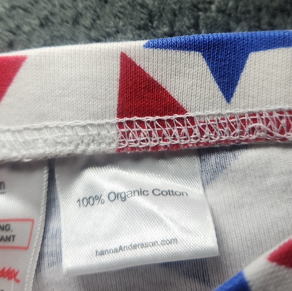 Hanna Andersson Star-Print Shorts  100% Organic Cotton Size 6/7 Kids - Picture 4 of 8